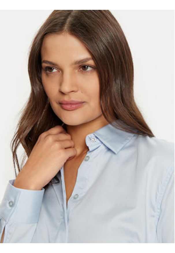 Guess Koszula W5RH31 WAF10 Błękitny Regular Fit. Kolor: niebieski. Materiał: bawełna