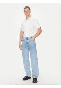 Calvin Klein Koszula Classic LV04LB125G Biały Regular Fit. Kolor: biały. Materiał: bawełna #3