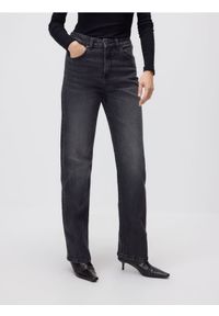 Reserved - Jeansy straight leg - szary. Kolor: szary #1