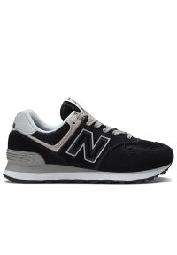 Buty damskie New Balance WL574EVB - czarne. Kolor: czarny. Materiał: zamsz, materiał, skóra, guma, syntetyk. Szerokość cholewki: normalna. Model: New Balance 574 #1
