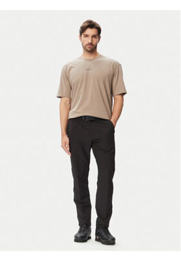BOSS T-Shirt Tee 10 50519368 Beżowy Relaxed Fit. Kolor: beżowy. Materiał: bawełna