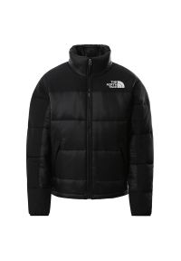 Kurtka The North Face Himalayan 0A4R35JK31 - czarna. Okazja: na spacer. Kolor: czarny. Materiał: poliester, syntetyk, nylon, materiał, puch. Sezon: zima. Styl: retro, elegancki. Sport: turystyka piesza