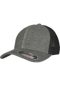 FLEXFIT - Retro Melange Trucker Cap. Kolor: brązowy, zielony, czarny, wielokolorowy. Styl: retro