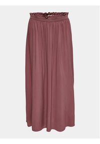 only - ONLY Spódnica plisowana Venedig 15164606 Różowy Regular Fit. Kolor: różowy. Materiał: wiskoza