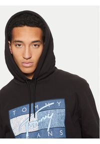 Tommy Jeans Bluza Dna Flag Twist DM0DM21100 Czarny Regular Fit. Kolor: czarny. Materiał: bawełna #5