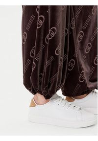Liu Jo Sport Spodnie dresowe TF5111 J4955 Brązowy Relaxed Fit. Kolor: brązowy. Materiał: syntetyk #4
