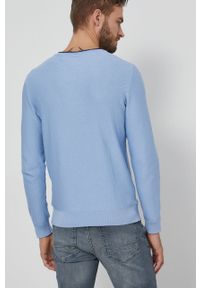 medicine - Medicine - Sweter bawełniany Basic. Okazja: na co dzień. Kolor: niebieski. Materiał: bawełna. Długość rękawa: długi rękaw. Długość: długie. Styl: casual
