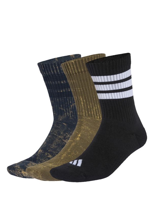 Adidas - Skarpety Stonewash Crew 3 Pairs. Kolor: fioletowy, beżowy, wielokolorowy, czarny. Materiał: materiał. Sport: fitness