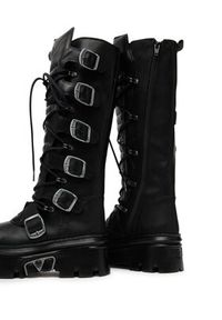 NEW ROCK Kozaki M-WALL272-S1 Czarny. Kolor: czarny. Materiał: skóra. Styl: rockowy #4