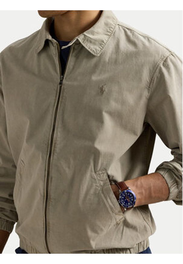 Polo Ralph Lauren Kurtka przejściowa 710961831003 Beżowy Regular Fit. Typ kołnierza: polo. Kolor: beżowy. Materiał: bawełna