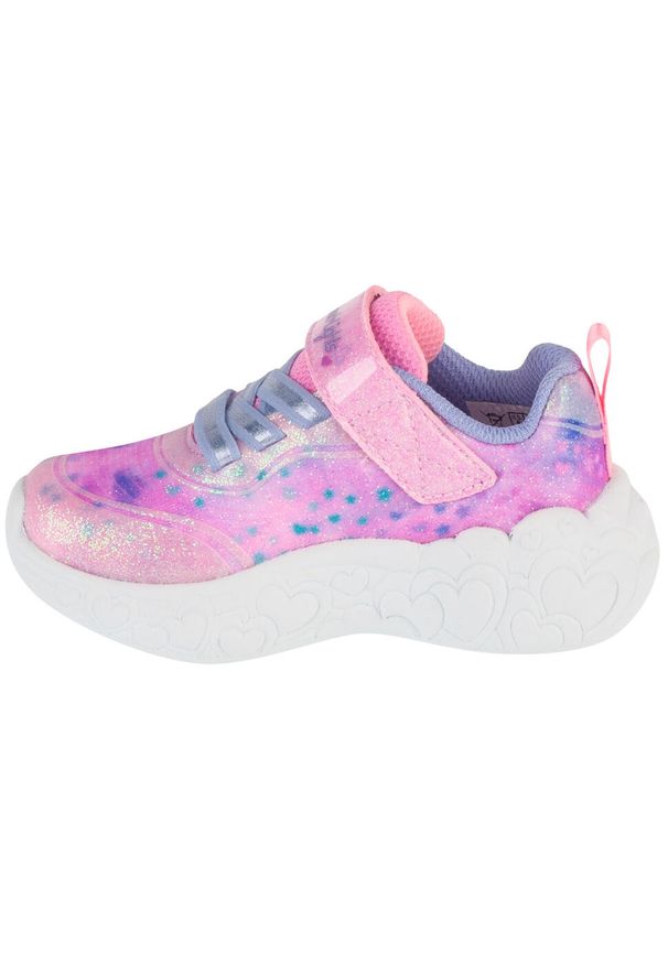 skechers - Buty sportowe Sneakersy dziewczęce, Eternal Heart Lights. Kolor: różowy. Model: Skechers Sport. Sport: turystyka piesza