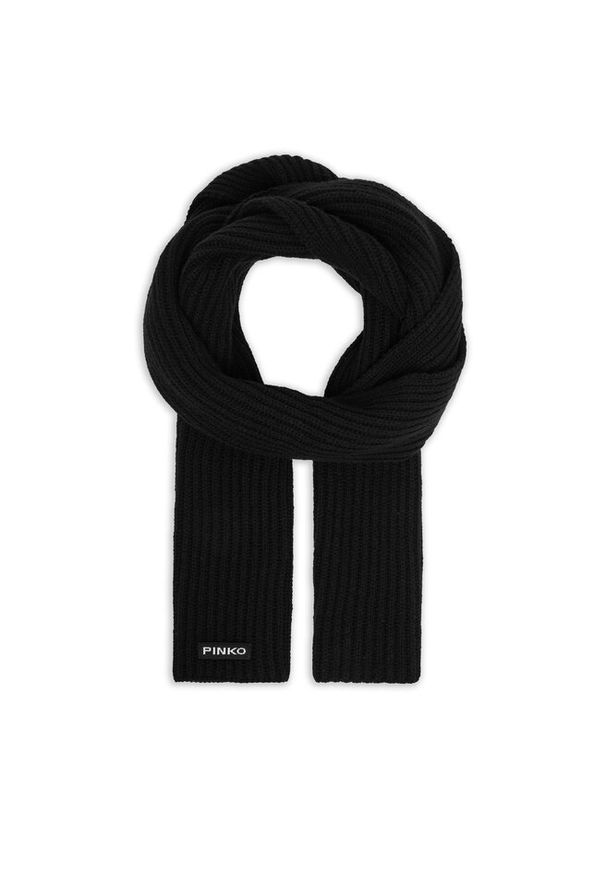Pinko - Szalik PINKO. Kolor: czarny