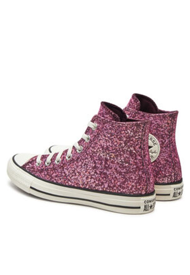 Converse Trampki Chuck Taylor All Star Glitter Hi A11137C Różowy. Kolor: różowy. Materiał: materiał
