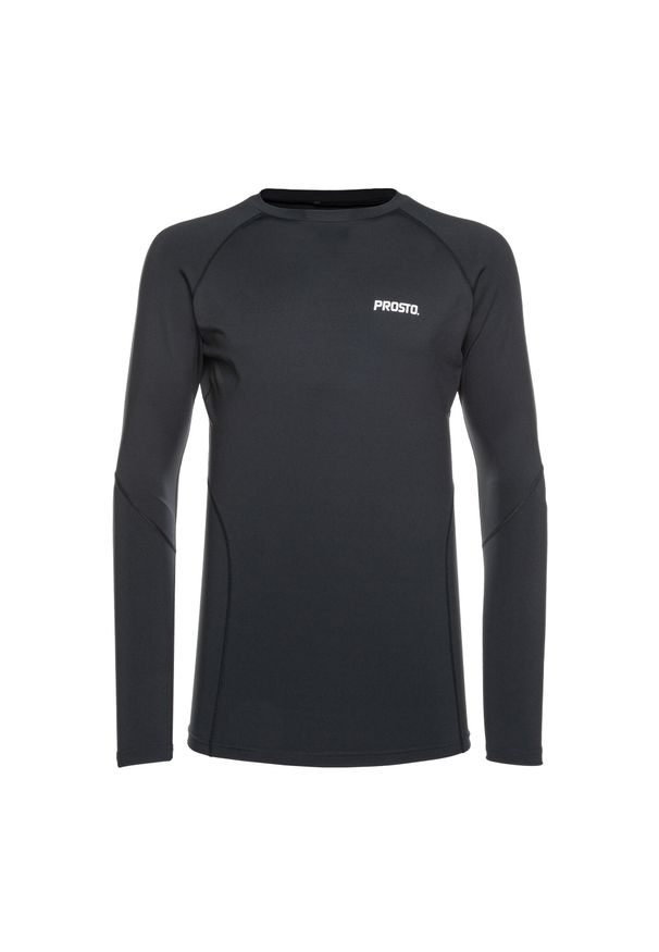 Prosto - Longsleeve męski PROSTO Fight. Kolor: czarny. Długość rękawa: długi rękaw