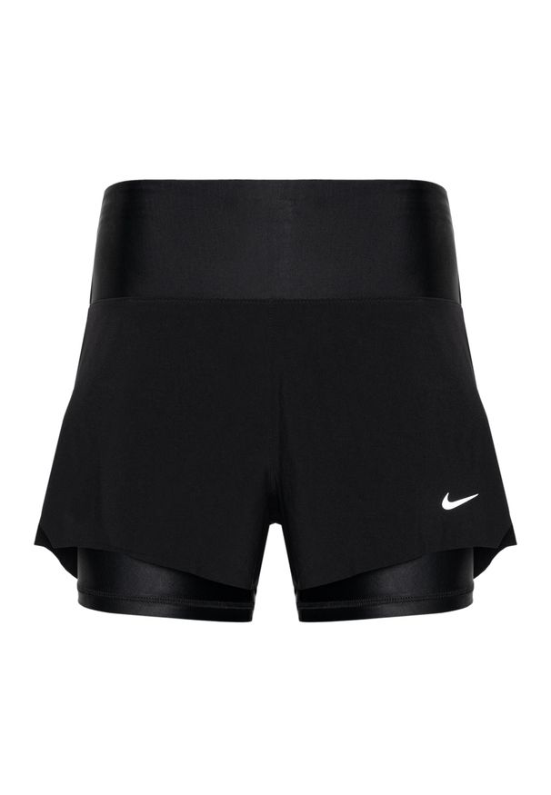 Spodenki do biegania damskie Nike Dri-Fit Swift Mid-Rise 3" 2IN1 M. Kolor: czarny. Technologia: Dri-Fit (Nike)