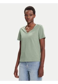 GANT - Gant T-Shirt Shield 4200750 Zielony Regular Fit. Kolor: zielony. Materiał: bawełna