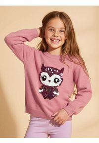 Sinsay - Sweter z cekinami - różowy. Kolor: różowy #1