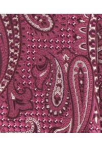 Męski Krawat - Fuksja Festiwal, Orientalny Wzór - Alties. Kolor: różowy. Materiał: tkanina. Styl: elegancki, wizytowy #4
