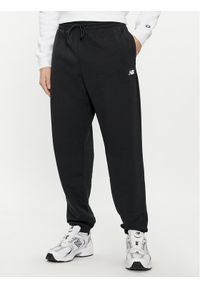 New Balance Spodnie dresowe MP41519 Czarny Relaxed Fit. Kolor: czarny. Materiał: bawełna