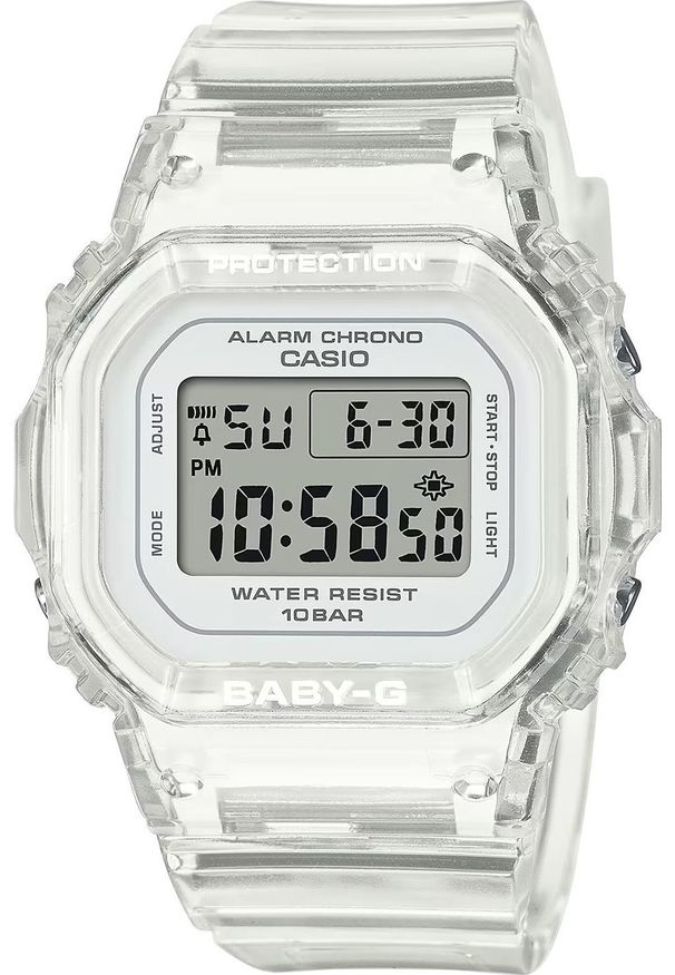 Zegarek sportowy BABY-G Zegarek Casio Baby-G BGD-565US-7ER bezbarwny pasek. Styl: sportowy