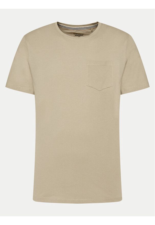 Blend T-Shirt 20716515 Beżowy Regular Fit. Kolor: beżowy. Materiał: bawełna