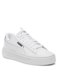 Puma Sneakersy Smash Platform v3 Pop Up 392504 02 Biały. Kolor: biały. Materiał: skóra. Obcas: na platformie #3