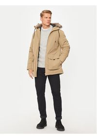 Jack & Jones - Jack&Jones Parka Construct 12258406 Beżowy Regular Fit. Kolor: beżowy. Materiał: syntetyk #6