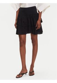 Vero Moda Spódnica mini Clara 10336425 Czarny Regular Fit. Kolor: czarny. Materiał: wiskoza