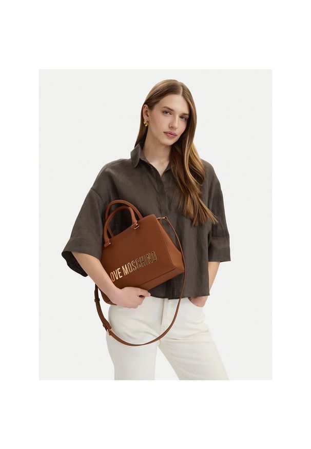 Love Moschino - Torebka LOVE MOSCHINO. Kolor: brązowy