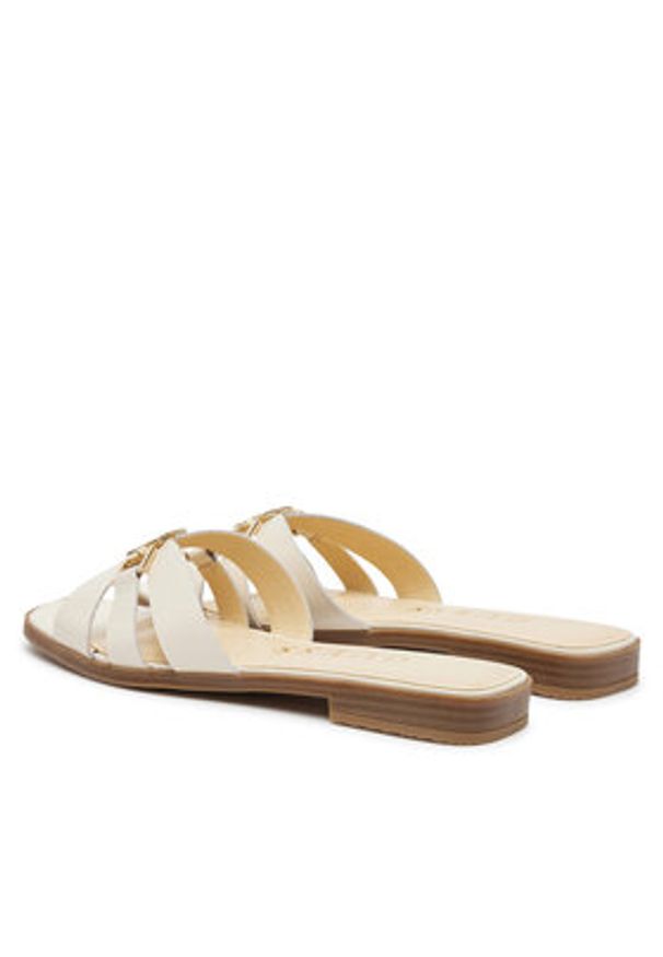 Guess Klapki FLJRLL LEA19 Beżowy. Kolor: beżowy. Materiał: skóra