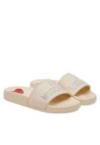 Love Moschino - LOVE MOSCHINO Klapki JA28122G1MI13110 Écru. Materiał: syntetyk #4