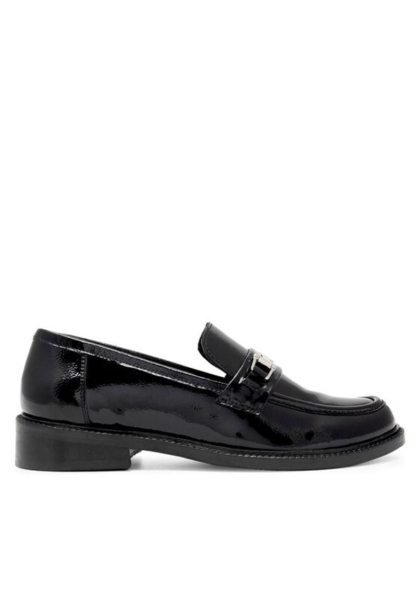 Sergio Bardi Loafersy WI16-A1019-01SB Czarny. Kolor: czarny. Materiał: lakier, skóra
