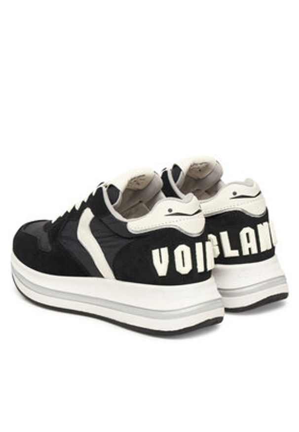 Voile Blanche Sneakersy Merry Sport. 2018825-06 Czarny. Kolor: czarny. Materiał: skóra, zamsz