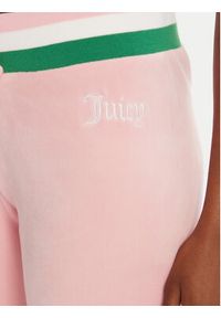 Juicy Couture Spodnie dresowe Velour JCWBJ225352 Różowy Regular Fit. Kolor: różowy. Materiał: welur