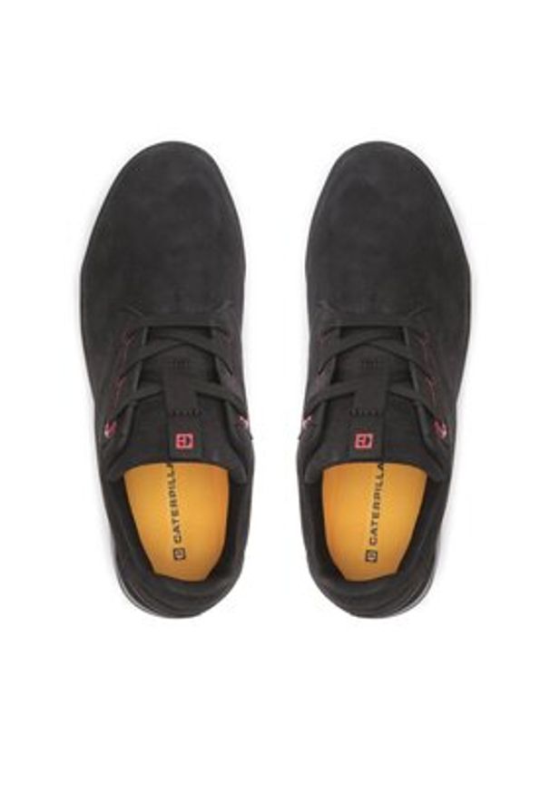CATerpillar Sneakersy P111164 Czarny. Kolor: czarny. Materiał: skóra, zamsz