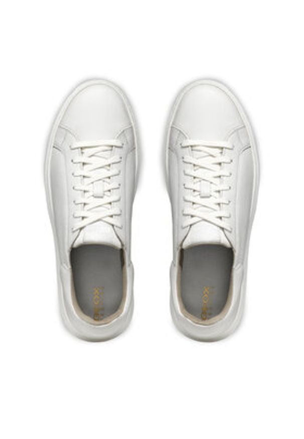 Geox Sneakersy U Deiven U455WD 00047 C1001 Biały. Kolor: biały. Materiał: skóra