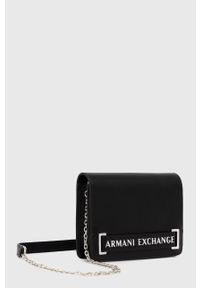 Armani Exchange Torebka kolor czarny. Kolor: czarny. Rodzaj torebki: na ramię #5
