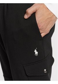Polo Ralph Lauren Spodnie dresowe 710881522 Czarny Regular Fit. Kolor: czarny. Materiał: bawełna, dresówka, syntetyk #5