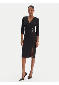 Rinascimento Sukienka koktajlowa CFC0020161002 Czarny Slim Fit. Kolor: czarny. Materiał: syntetyk. Styl: wizytowy #1