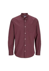 Koszula Jack & Jones Oxford w kolorze wina z winnicy. Kolor: czerwony #1