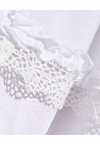 CHIO - Biała spódnica z falbanami. Stan: podwyższony. Kolor: biały. Materiał: koronka. Wzór: koronka #5