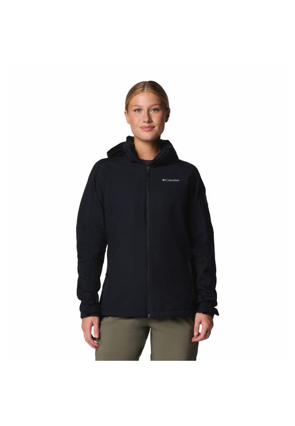 columbia - Columbia Kurtka Cascade Ridge Ii 2113961010. Kolor: czarny. Materiał: softshell. Sport: turystyka piesza