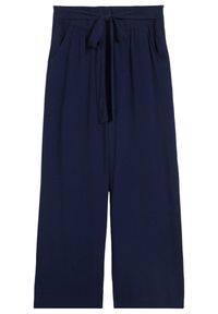 bonprix - Spodnie palazzo z miękkiej wiskozy. Kolor: niebieski. Materiał: wiskoza. Sezon: lato #1