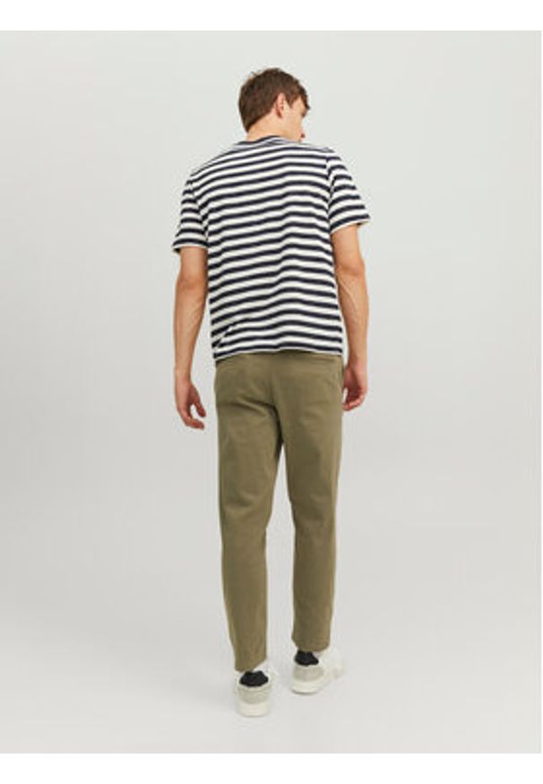 Jack & Jones Chinosy Harlow 12242188 Zielony Tapered Fit. Kolor: zielony. Materiał: bawełna