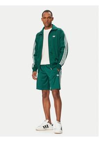 Adidas - adidas Bluza Firebird KD8314 Zielony Loose Fit. Kolor: zielony. Materiał: syntetyk #4