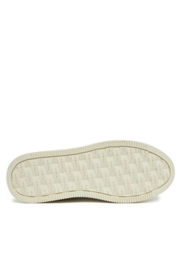 Calvin Klein Jeans Sneakersy Bold Flatf Low Lace Mg YW0YW01766 Biały. Kolor: biały. Materiał: skóra