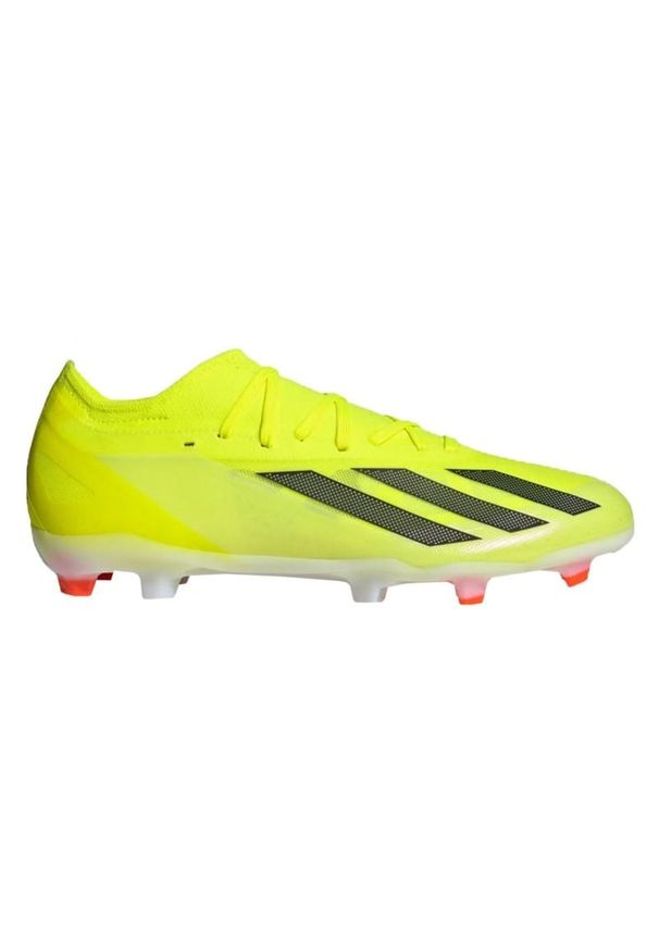 Adidas - Buty piłkarskie adidas X Crazyfast Pro Fg M IG0601 żółte. Kolor: żółty. Materiał: materiał. Szerokość cholewki: normalna. Sport: piłka nożna