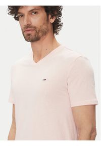 Tommy Jeans T-Shirt Jaspe DM0DM20364 Różowy Slim Fit. Kolor: różowy. Materiał: bawełna #5