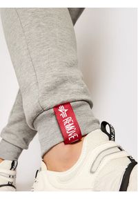 Alpha Industries Spodnie dresowe Basic Jogger 116370 Szary Slim Fit. Kolor: szary. Materiał: bawełna #3