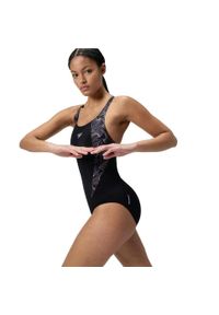 Damski kostium kąpielowy 1-częściowy Speedo Eco+ Hyperboom Splice Muscleb. Kolor: czarny #2